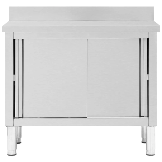 Biram 100 Cm Stainless Steel Kitchen Island