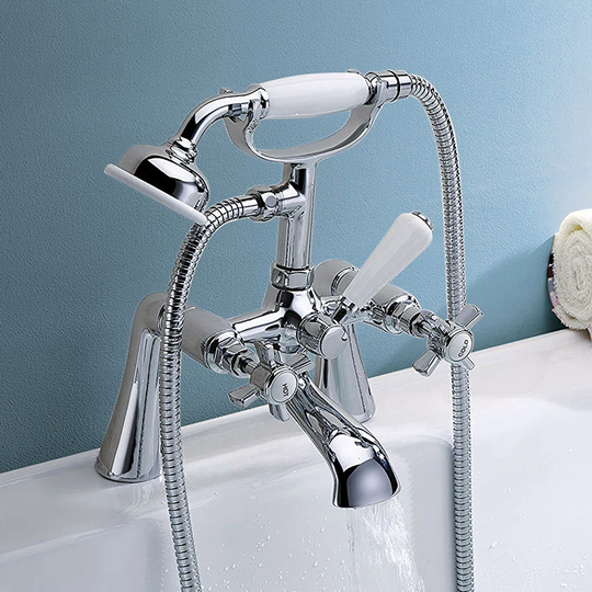 Wisley Deck Mounted Bath Shower Mixer