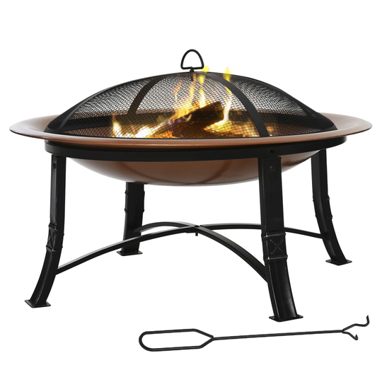Alisz Steel Wood Burning Fire Pit