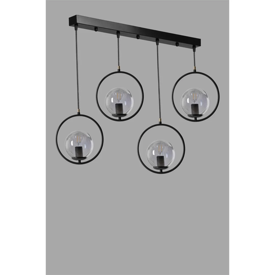 Crelake 4-Light Kitchen Island Globe Pendant