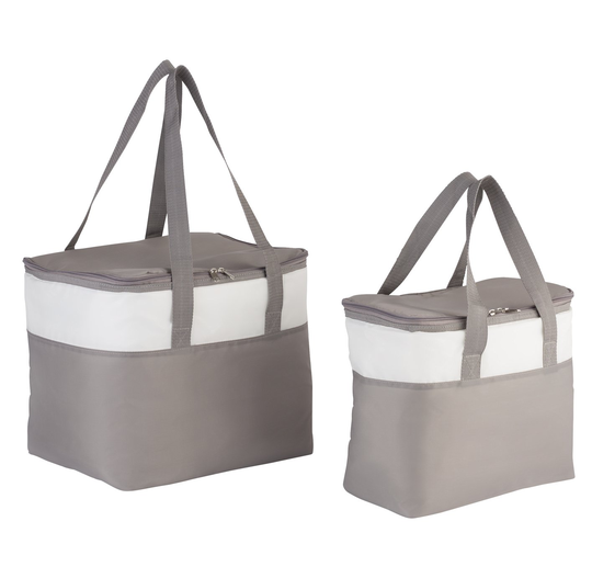Argos Home Pack of 2 Grey Cool Bags - 22L and 8L