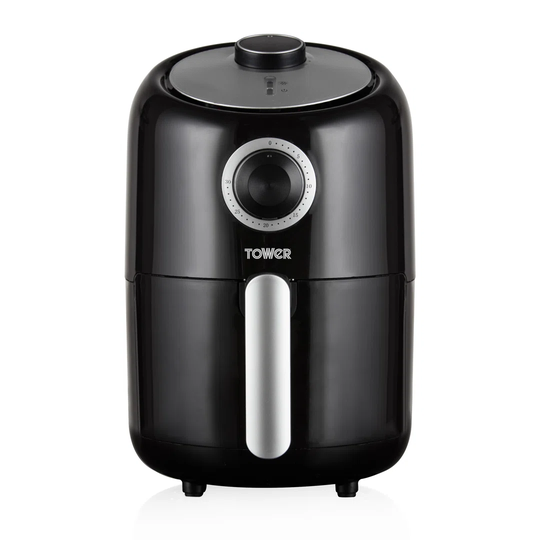 Tower T17026 Manual Air Fryer Oven with Rapid Air Circulation and 30 Min Timer, 1.6 Litre, Black