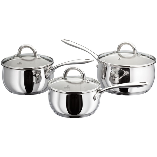 Judge JPA1 Classic 3 Piece Stainless Steel Pan Set