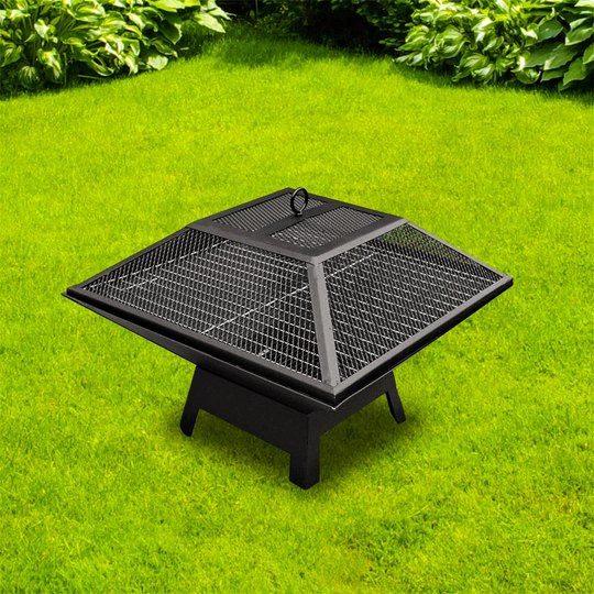 Bulle 37Cm H x 46Cm W Copper Wood Burning Outdoor Fire Pit with Lid