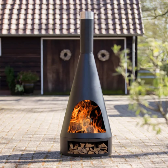 RedFire Fireplace Kingston Steel Matte Black