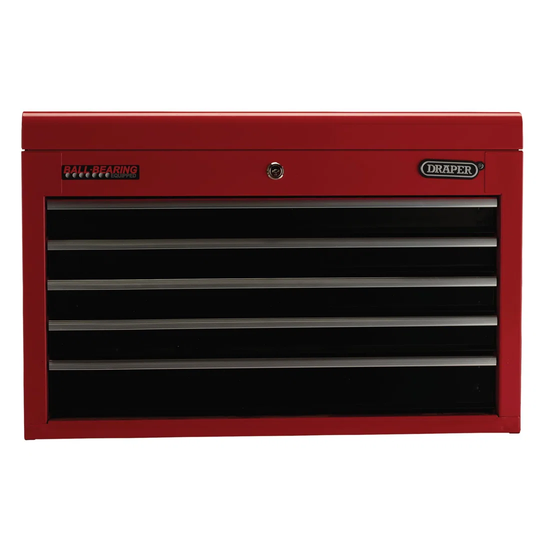 Tool Chest, 5 Drawer, 26", Red