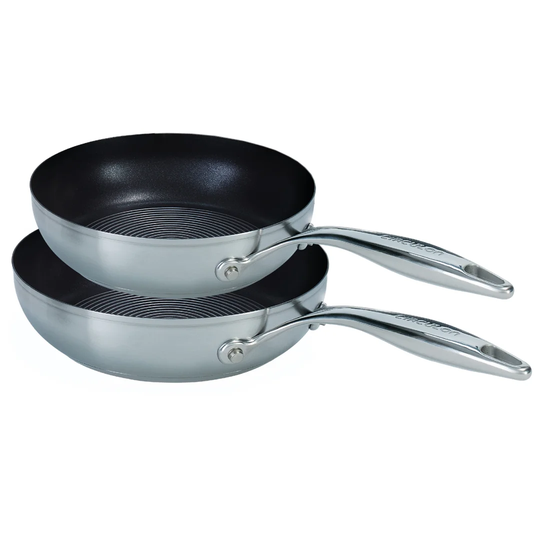 Circulon Steelshield S-Series Stainless Steel Nonstick Twinpack Frying Pan Set - 20Cm And 26Cm Frying Pans