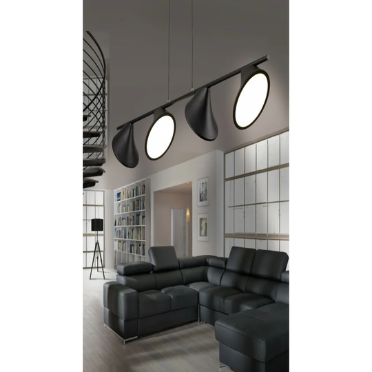 4-Light Kitchen Island Linear LED Pendant