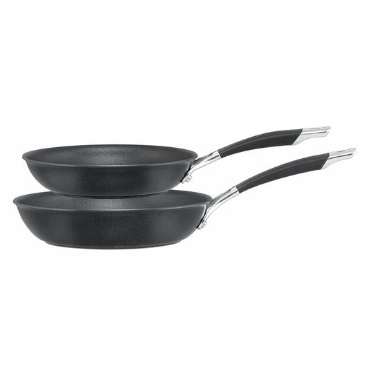 Circulon Momentum 2 piece Hard Anodised Aluminium Induction Non Stick dishwasher safe frying pans set - 21cm and 25cm