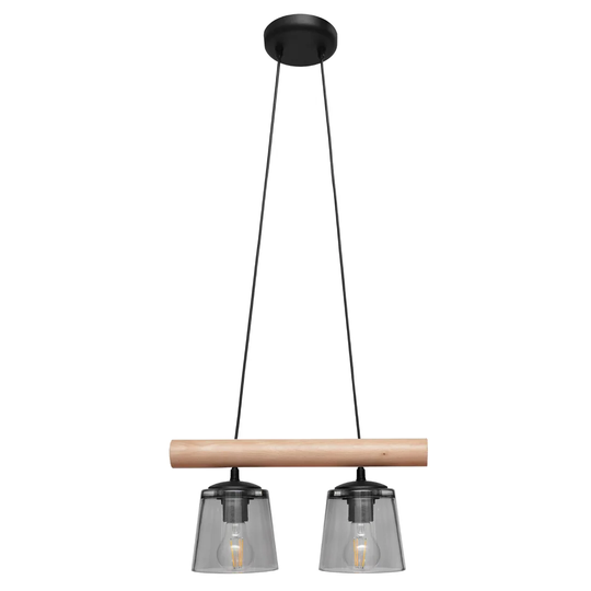 Harrel 2-Light Kitchen Island Jar Pendant