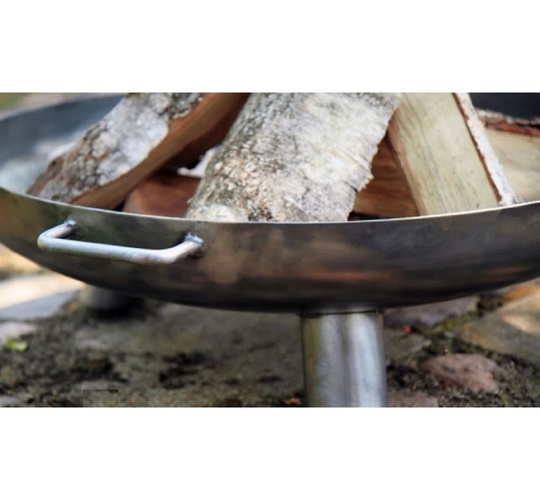 BALI Charcoal Brazier - Black Sanded-Diameter: 70Cm 13Kg H: 23Cm W: 78Cm