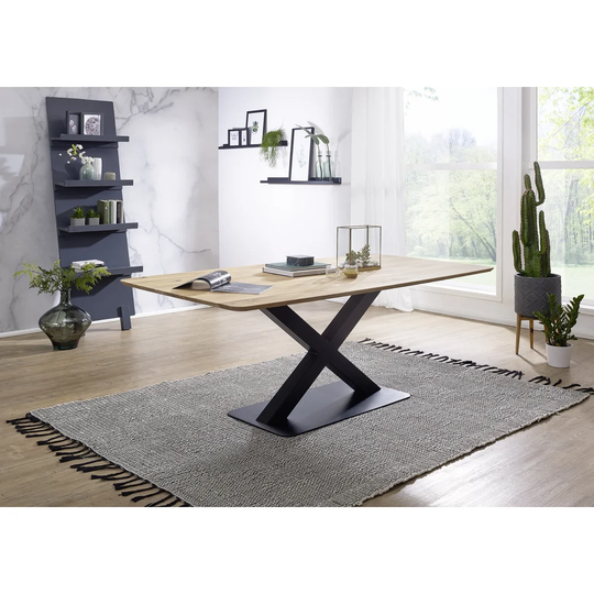 Roberts Solid Oak Pedestal Dining Table