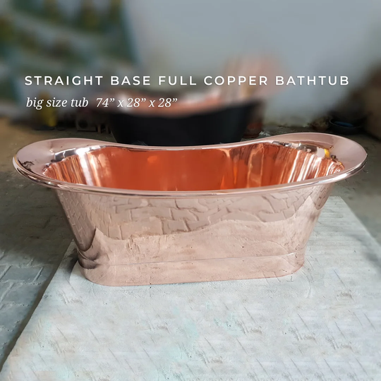 1880mm x 711mm Pedestal Double Slipper Bathtub