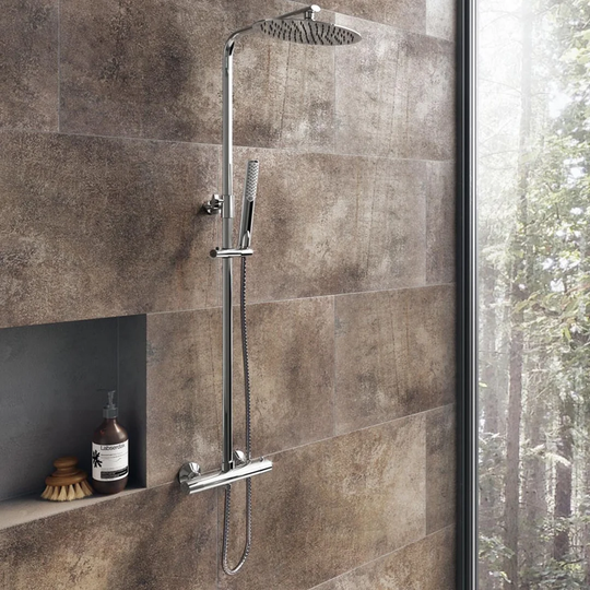 Clauson Thermostatic Shower with Dual Shower Head