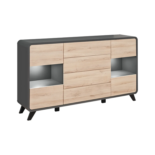 Lockett 160 Cm Wide 4 Drawer Sideboard