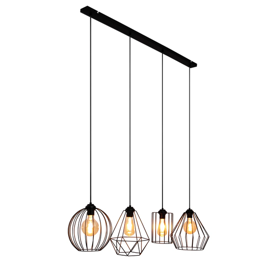 Hegg 4-Light Kitchen Island Linear Pendant