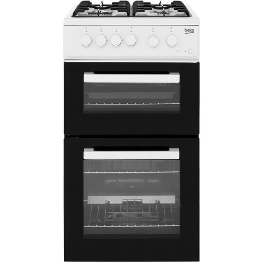 Beko KDG581W 50cm Gas Cooker with Full Width Gas Grill - White