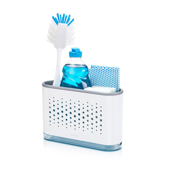 Minky Sink Tidy, White, 8.3 x 22.5 x 15.5 cm