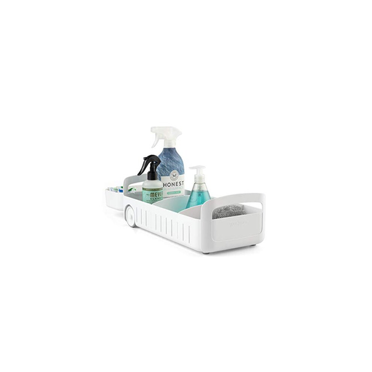 YouCopia RollOut Caddy Under Sink Organiser, One Size, White