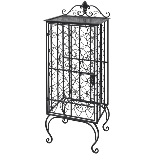 Metal Wine Cabinet Rack Wine Stand For 28 Bottles