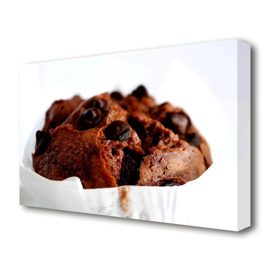 Chocolate Chip Muffin Kitchen Canvas Print Wall Art