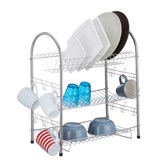 Stockdale 3 Tier Stainless Steel Dish Rack