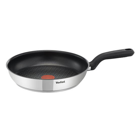 Tefal Comfort Max Stainless Steel Non-Stick Frying Pan, 20 cm - Silver