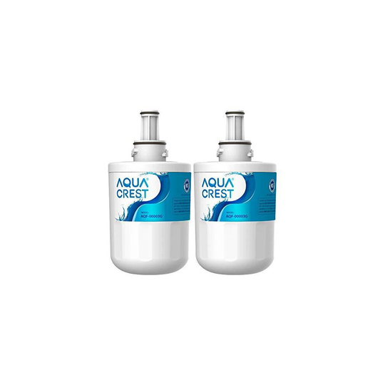 AQUA CREST DA29-00003G Fridge Water Filter, Compatible with Samsung Aqua Pure Plus DA29-00003G DA29-00003B DA97-06317A DA61-00159A HAFCU1/XAA HAFIN2