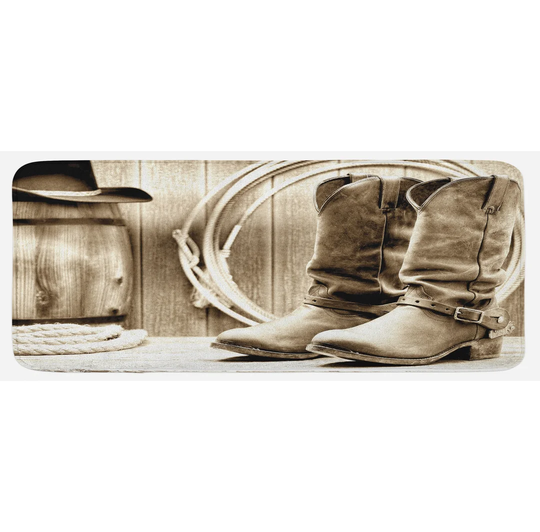 Buckman Western Wild Vintage Rodeo Kitchen Mat