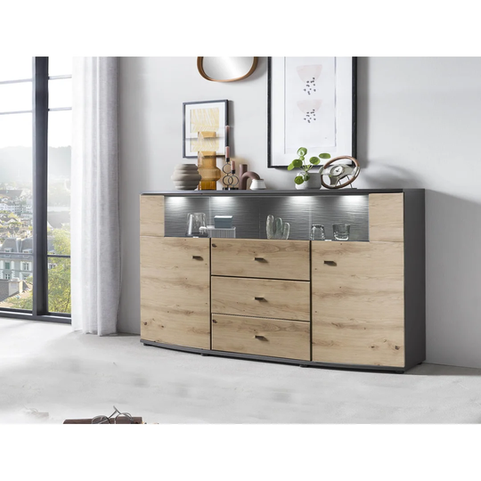 Flori 085 Sideboard/ Front:Artisan/Korpus: Anthrazit