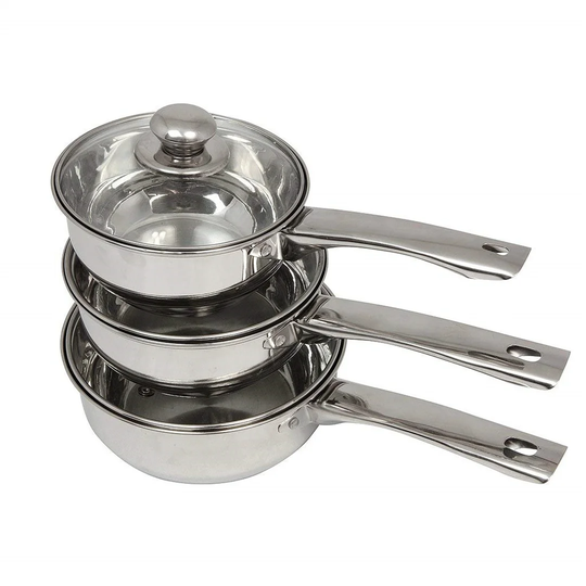 Belden Stainless Steel Saucepan Set with Lid