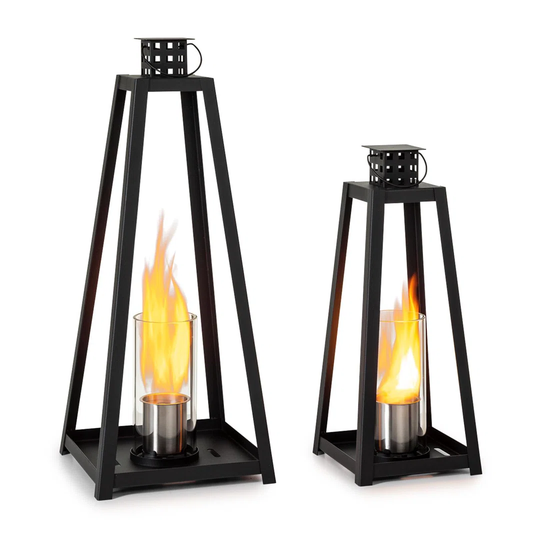 Stainless Steel Bio-Ethanol Outdoor Tabletop Fireplace with Flame Guard