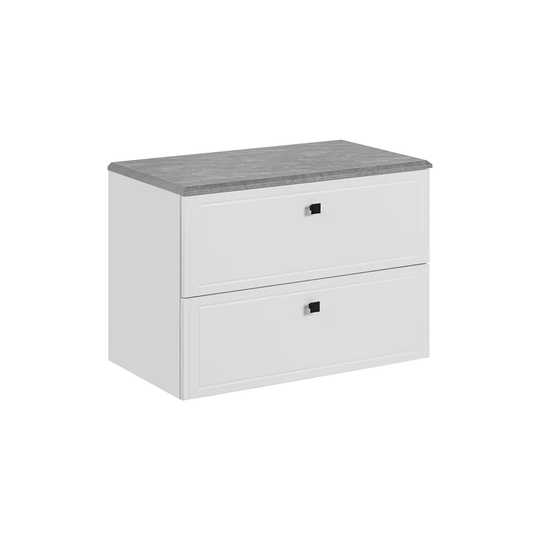 Dinero 90Cm Single Bathroom Vanity Top in White