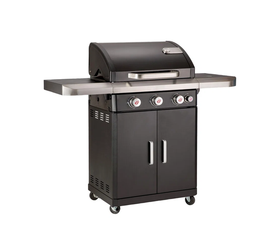 LANDMANN Rexon MCS Cook 3.1 Burner Gas BBQ With Recessed Side Burner
