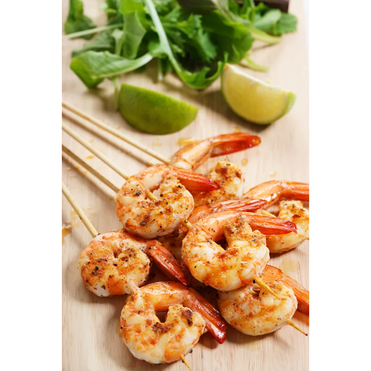 Grilled Shrimps by Shersor - Wrapped Canvas Photograph