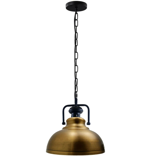 Barringer 1-Light Single Dome Pendant with PVC Accents