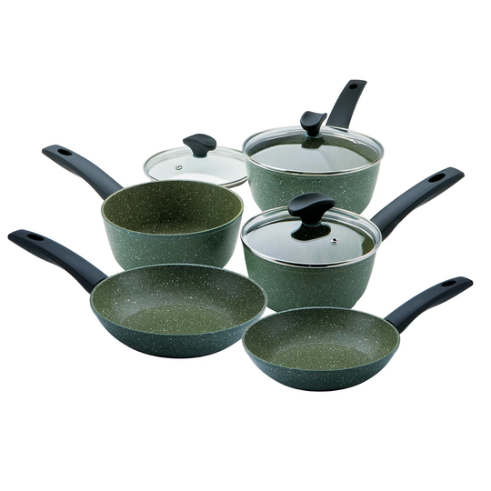 Prestige Eco 5 piece Aluminium Plant based NonStick Induction Cookware Set