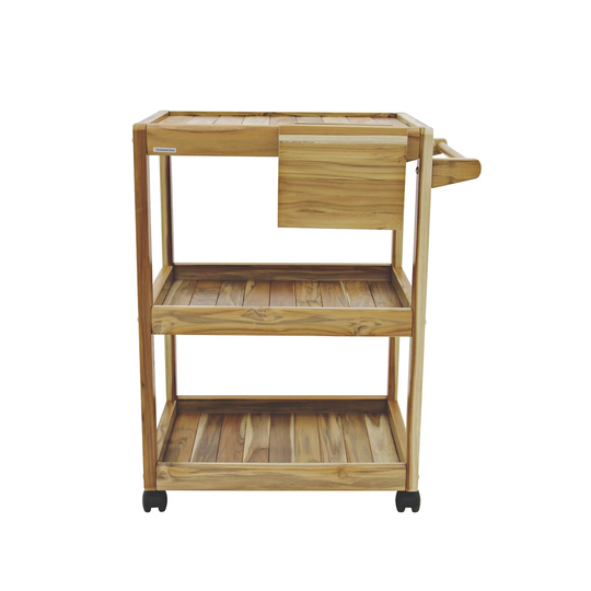 Solid Wood Kitchen Trolley