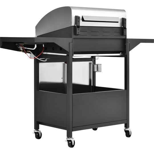 Adau Dakota Fields 4 - Burner 9900 BTU Gas Grill with Side Burner and Cabinet