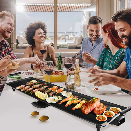 Toland Electric Teppanyaki Barbecue Griddle with Lid