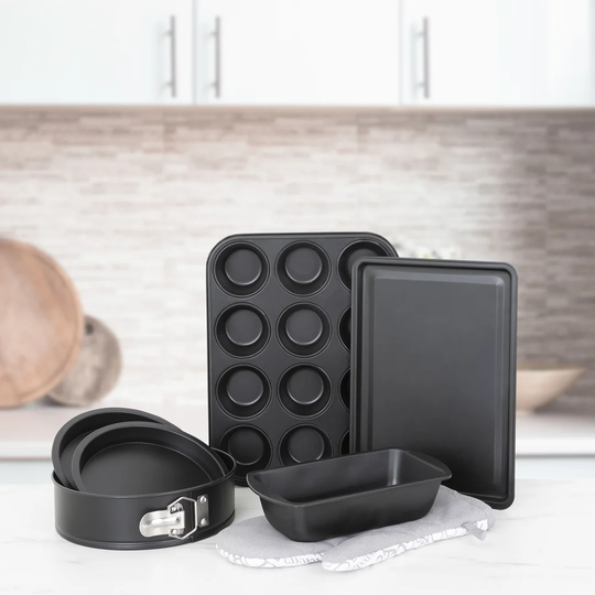 Belfry Kitchen Ralon 6 Piece Non-Stick Steel Bakeware Set