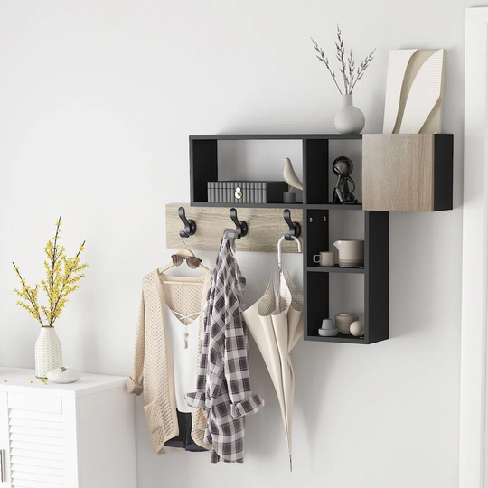 Krsek Manufactured Wood 3 - Hook Wall mounted Wall Mounted Coat Rack