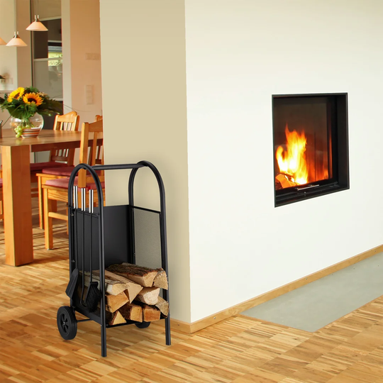 Joslyn 4 Piece Steel Fireplace Tool Set