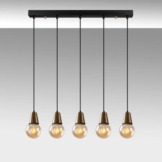 Randles 5 - Light Kitchen Island Bulb Pendant