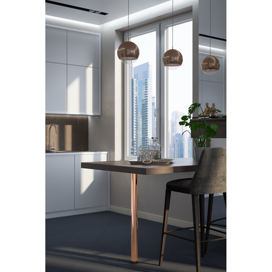 (Polished Copper) Stainless Steel Table & Worktop Leg 870mm x 60mm