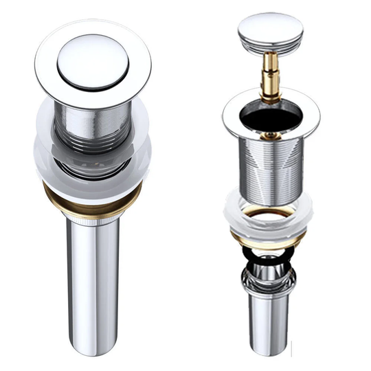 3cm Push To Open Bathroom Sink Waste