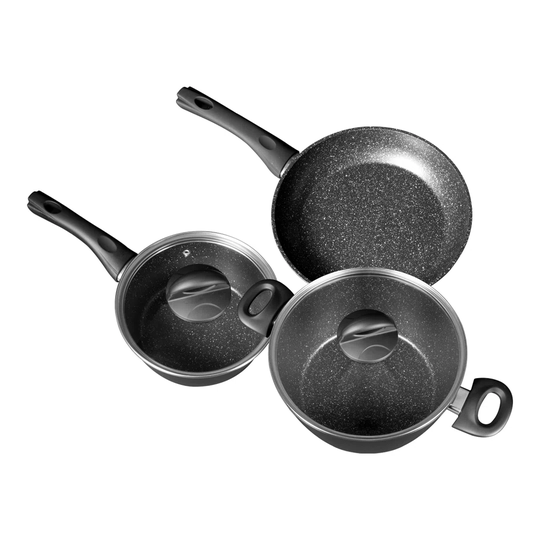 Blackmoor 5 Pieces Aluminum Non Stick Cookware Set