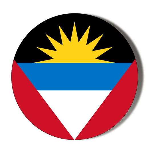 ANTIGUA FLAG 75mm Fridge Magnet Bottle Opener