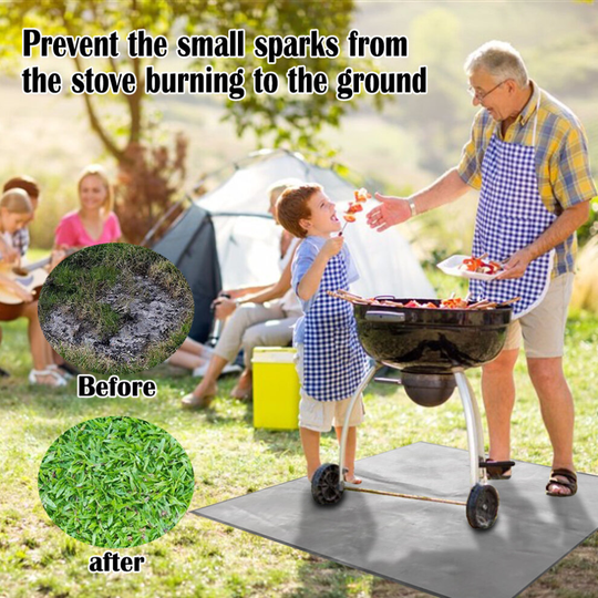 (80*80cm) BBQ Heat Resistant Fireproof Mat