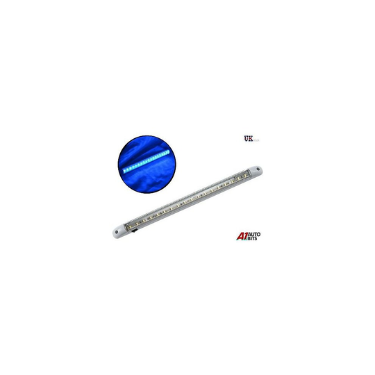BLUE LED 12V LIGHT STRIP BAR UNDER KITCHEN CABINET TUBED 400MM on/off switch